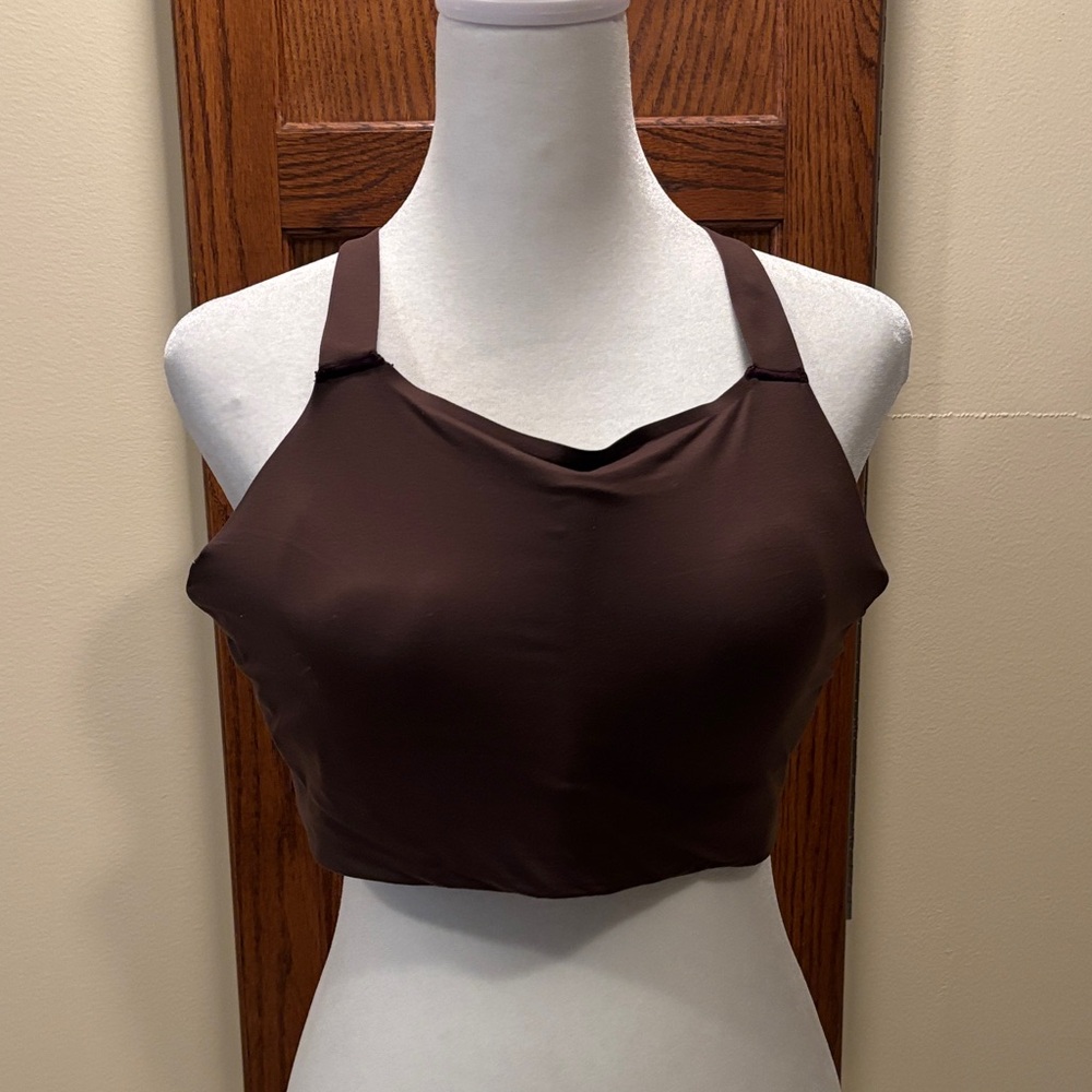 Nike Dark Brown Sports Bra - size Large